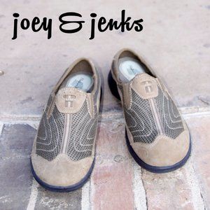 Nature Walk Reflex Tan Brown Leather Mesh Slip On Mule Comfort Shoes Size 9